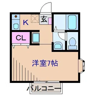 アットウエスト【1階】の間取り