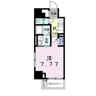 クレスト 中六【8階】の間取り