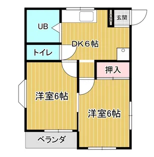 ゆきなハイツ【2階】の間取り