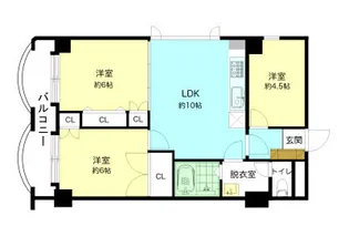 ホワイトハウス【4階】の間取り