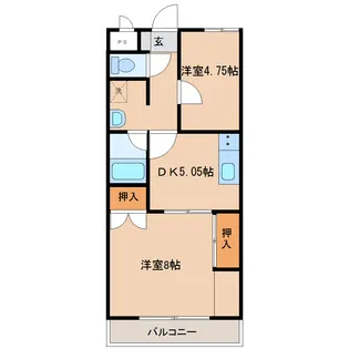 新潟県新潟市中央区信濃町【マンション】の間取り