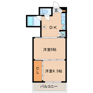 シャングリラ大和町【1階】の間取り