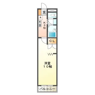 KURIMAマンション【1階】の間取り
