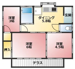 静岡県駿東郡清水町伏見【一戸建】の間取り