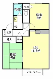 サニーコートA【2階】の間取り