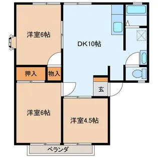 ツェレ 吉水【2階】の間取り