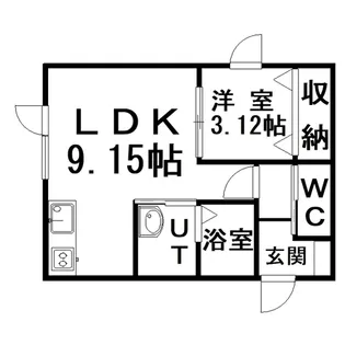 uRBAN釧路【2階】の間取り