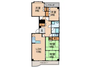 ドウェル植園【3階】の間取り