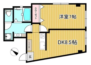 メゾンI.K【2階】の間取り