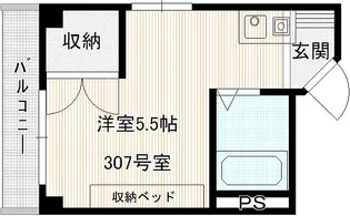 松中ビル【3階】の間取り
