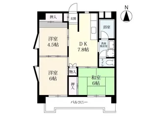 フェリシティ【6階】の間取り