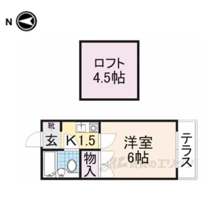 ヨーロピアン石川【1階】の間取り