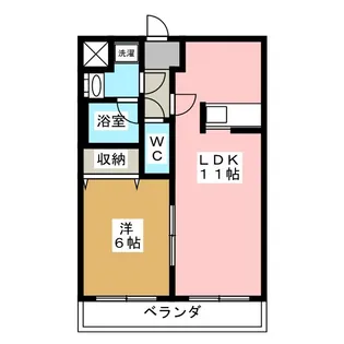 フローラYOKO【1階】の間取り