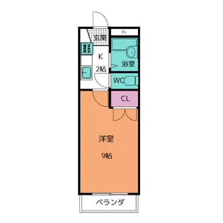 パレスグリーン【1階】の間取り