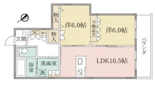 (シニア限定)ヘーベルヴィレッジ下赤塚~カメリア赤塚~【3階】の間取り