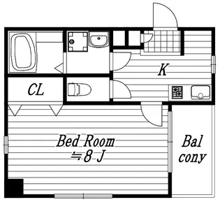 アンプルール フェールカノン【1階】の間取り