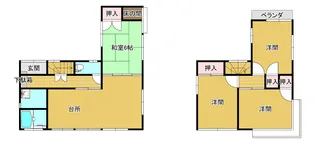 広島県東広島市黒瀬町大多田【一戸建】の間取り