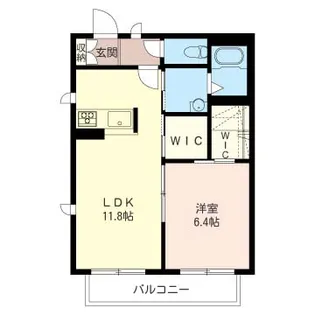 グランフルール【1階】の間取り