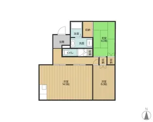 杉山パレス【1階】の間取り