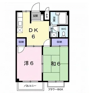 熊本県合志市須屋【アパート】の間取り
