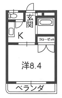 カノン大江【2階】の間取り