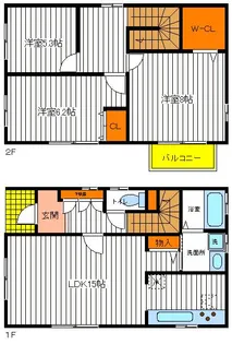 東京都昭島市上川原町2【一戸建】の間取り