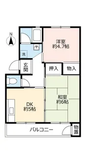 2DKの間取り画像
