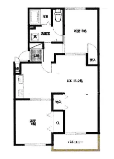 大阪府箕面市桜3【アパート】の間取り