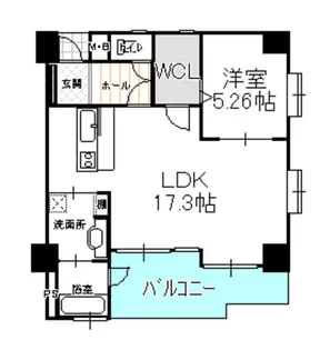 コンフォートヒルズ岐山【5階】の間取り