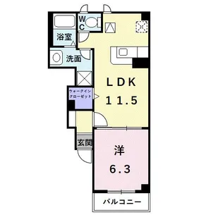 ナーシサス【1階】の間取り