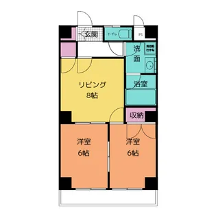 セントラル・エチュード【3階】の間取り