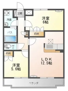 LONG HILLS(ロングヒルズ)【1階】の間取り