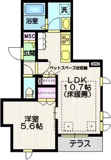 Maison Abysse メゾンアビス【1階】の間取り