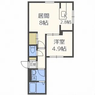 CASTELLO DEL SOLE【3階】の間取り