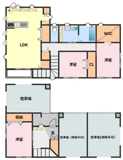 千葉県柏市柏【一戸建】の間取り