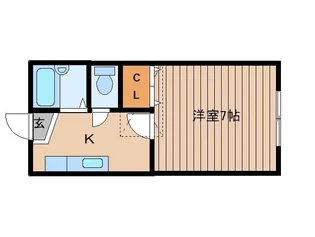 シティ310A棟【1階】の間取り