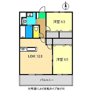 メゾン チノ丸【2階】の間取り