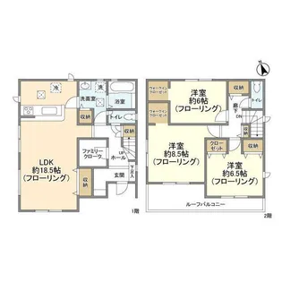 埼玉県久喜市南栗橋12【一戸建】の間取り