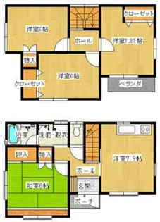 千葉県市川市曽谷5【一戸建】の間取り