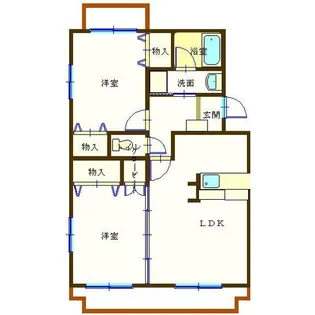 アム-ル高田【2階】の間取り