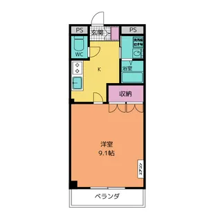 リュクス大杉【1階】の間取り