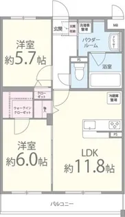 スマイル旭ヶ丘【2階】の間取り