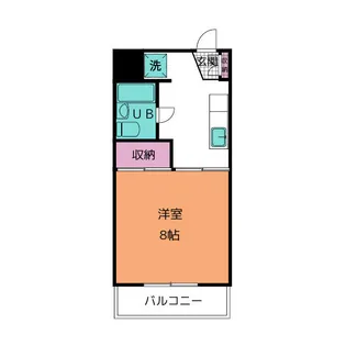 共栄マンションNo2【4階】の間取り