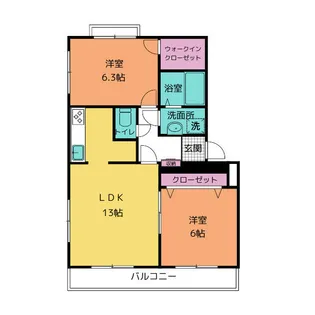 アルヴェアーレ大塚II【1階】の間取り