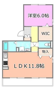 千葉県千葉市稲毛区作草部町【アパート】の間取り