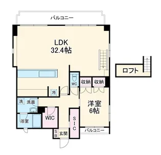 ツインエルシティ千葉2番館【14階】の間取り
