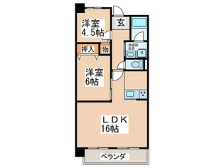 ピースフル【2階】の間取り