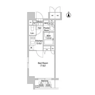 コンフォリア清澄白河サウス【2階】の間取り
