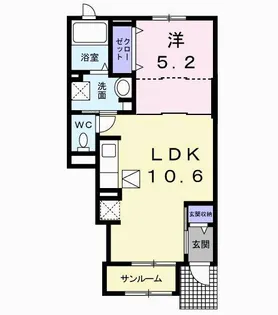 ソーレ・メゾンIII【1階】の間取り