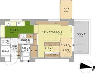 マンション立町【2階】の間取り